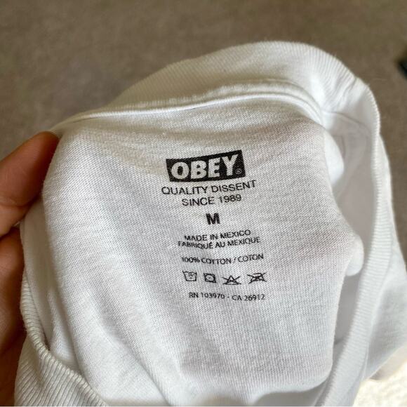 Obey Unisex Tokyo Exclusive 100% Cotton Casual Streetwear Short Sleeve Tee - Picture 3 of 5